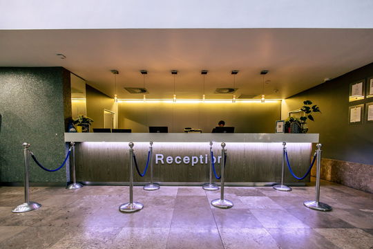 Reception is available, eager and ready to assist. Lagoon Beach Hotel. Cape Town. Western Cape. DCC Hotel Group.
