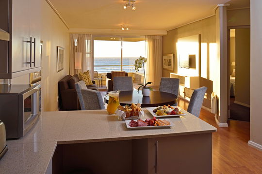 Lovely sun-lit apartments with all the amenities you could need. Table Mountain is everywhere you go! Lagoon Beach Hotel. Cape Town. Western Cape. DCC Hotel Group
