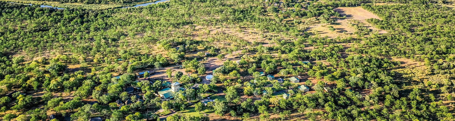 A beautiful aerial glimpse of wilderness and winding waterways.