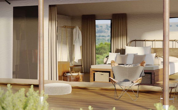 Embrace comfort in this serene space, where modern design elements come together to create a calm and inviting atmosphere for restful moments.