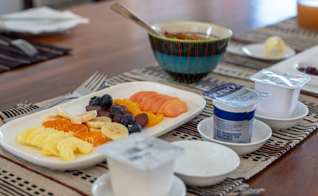 A delicious breakfast is included in the room A delicious breakfast is included in the room