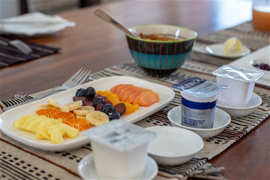 A delicious breakfast is included in the room