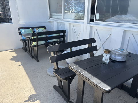 early breakfast watching the sun comes up space