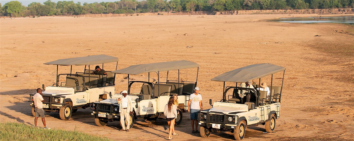 The happy start of a game drive at Msandile River Lodge