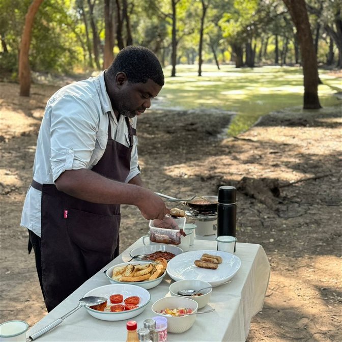 Enjoy a unique Bush Breakfast at Msandile River Lodge