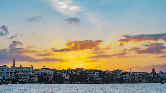 The sunset city of Mombasa