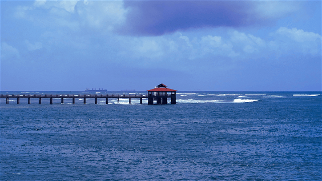 The pier offers great views on a day out