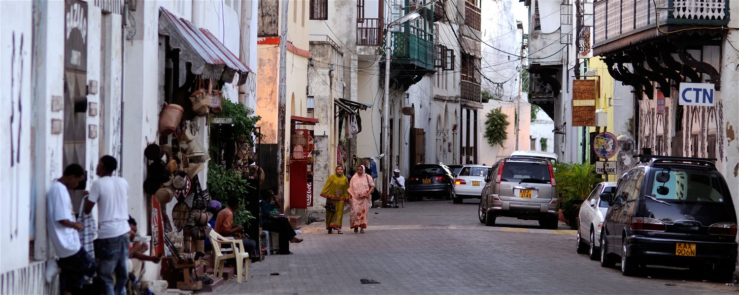 The historic Old Town of Mombasa