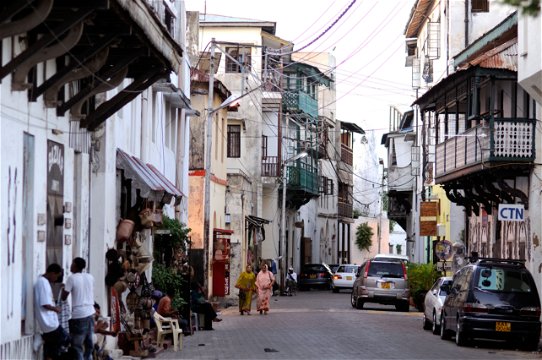 The historic Old Town of Mombasa