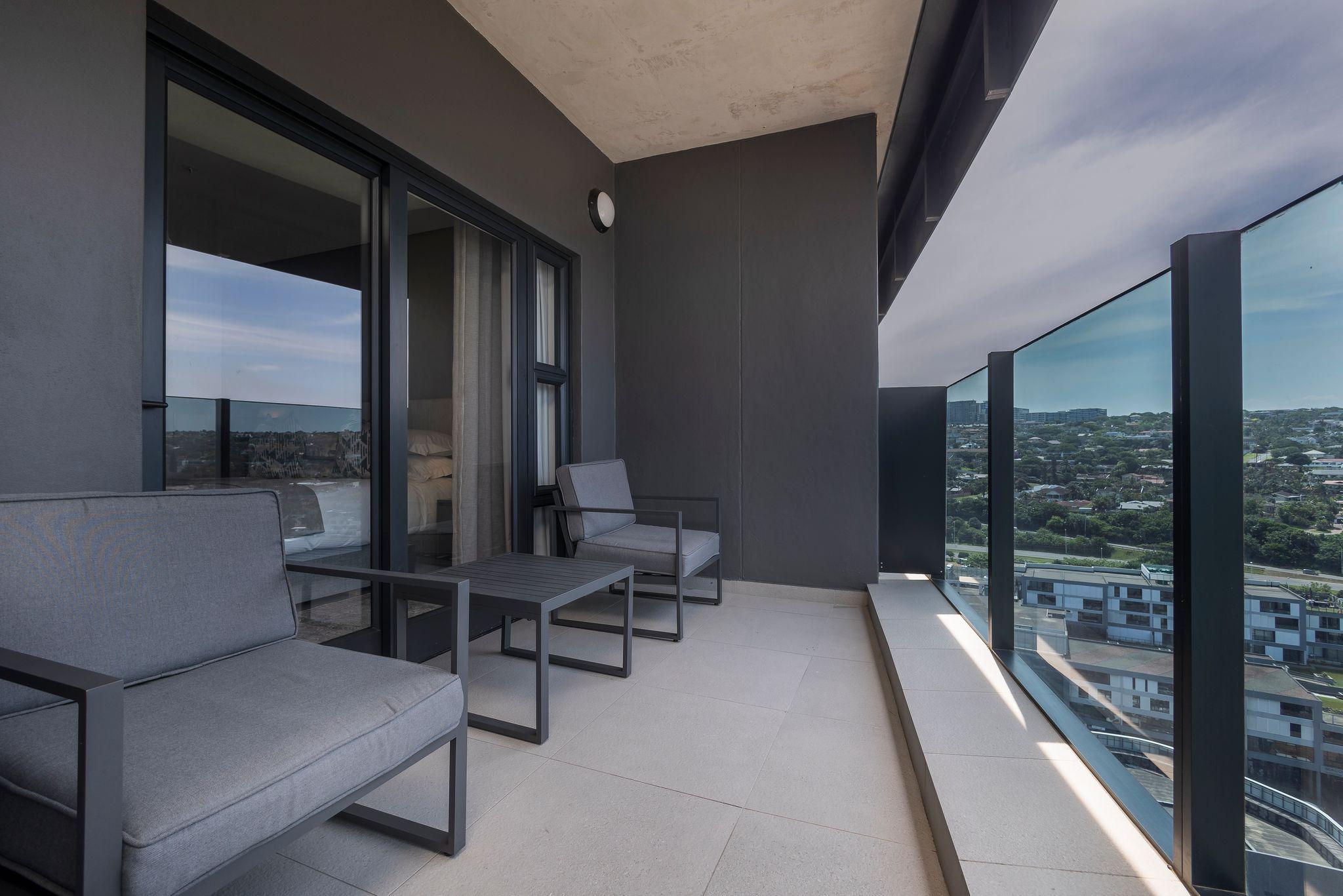 Balcony seating area