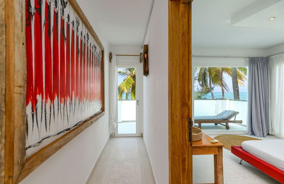 The stylish interior of our beautiful apartment features local artwork – each piece a testament to the rich cultural heritage and beauty that surrounds us. 