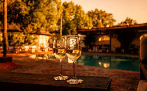 Wine by Pool