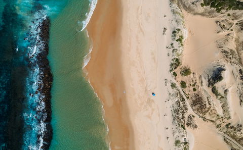 Private beach villas in Inhambane Tofo Barra Guinjata Bay Mozambique