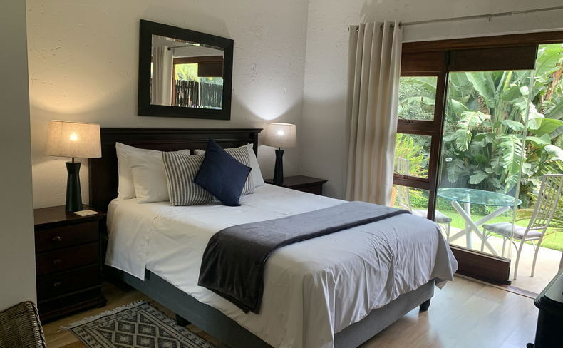 Room 2 Luxury ensuite room with patio opening onto the garden