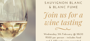 Join us for wine tasting