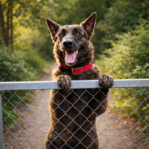 This image represents individually fenced pet-friendly accommodation in South Africa, featuring secure enclosed outdoor spaces where dogs can safely enjoy time outside while owners relax without constant supervision.
