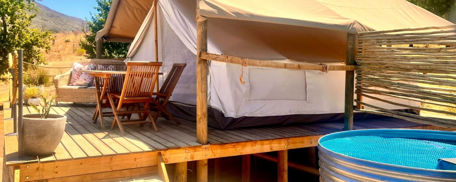 Pet-friendly accommodation Citrusdal Cederberg. Eco cabins and glamping tents in the Western Cape, ideal for a peaceful escape near Cape Town.