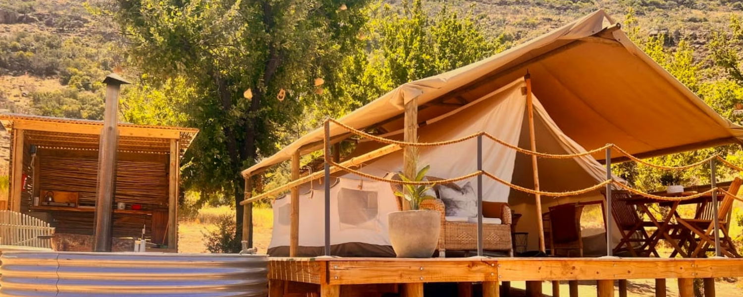 Pet-friendly accommodation Citrusdal Cederberg. Eco cabins and glamping tents in the Western Cape, ideal for a peaceful escape near Cape Town.