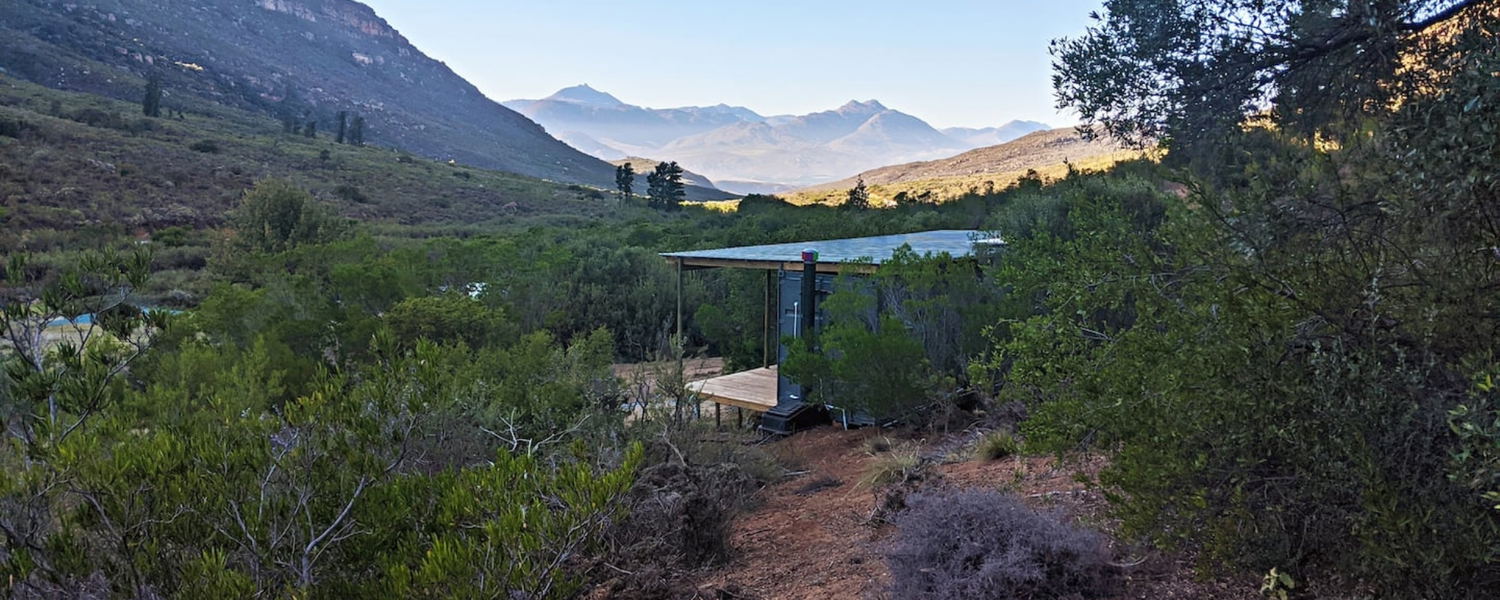 Pet-friendly accommodation Citrusdal Cederberg. Eco cabin in the Western Cape, ideal for a peaceful escape near Cape Town.