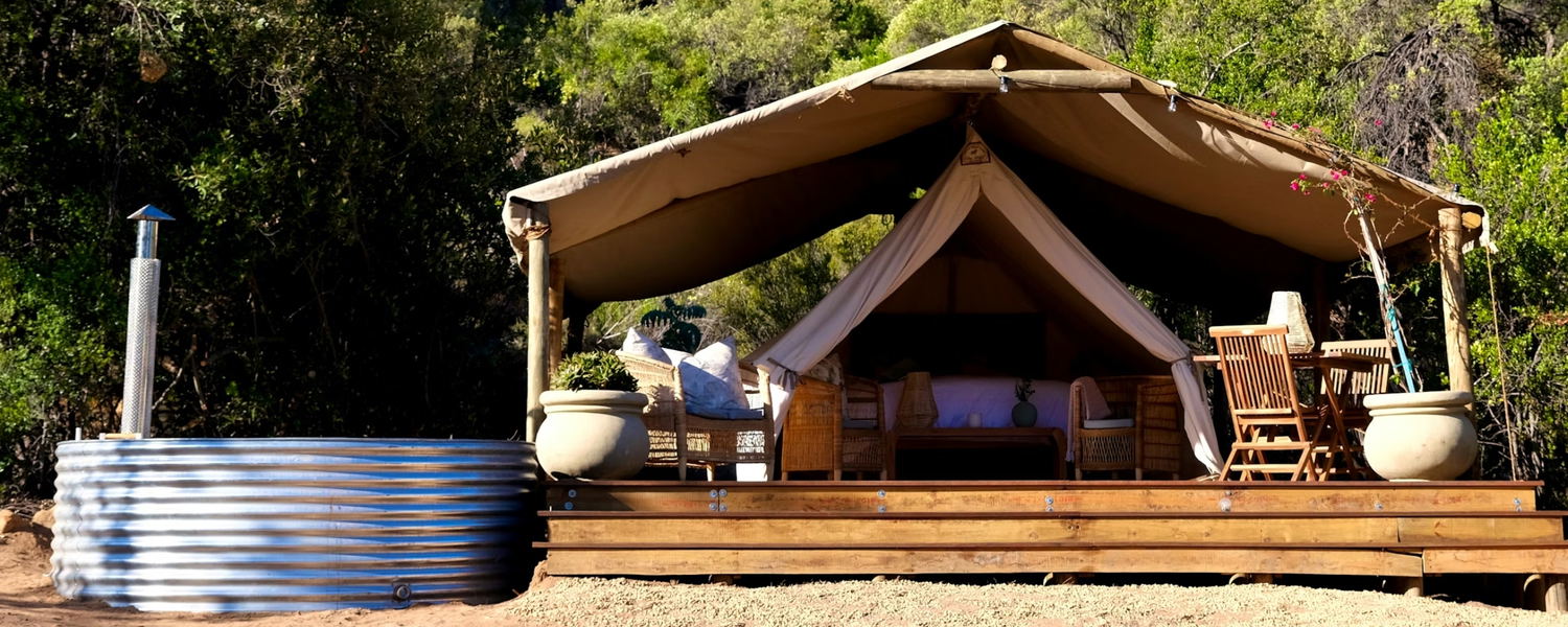Pet-friendly accommodation in Citrusdal, Cederberg. Off-grid eco cabins and glamping tents in the Western Cape, just a few hours from Cape Town.