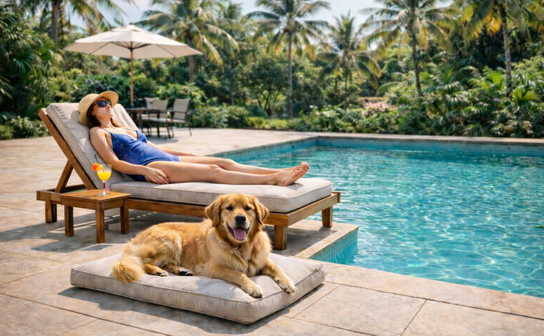 Golden retriever relaxing beside a swimming pool at pet-friendly accommodation in South Africa, showing what dog-friendly holiday stays look like in practice. Golden retriever relaxing beside a swimming pool at pet-friendly accommodation in South Africa, showing what dog-friendly holiday stays look like in practice. Golden retriever relaxing beside a swimming pool at pet-friendly accommodation in South Africa, showing what dog-friendly holiday stays look like in practice. Golden retriever relaxing beside a swimming pool at pet-friendly accommodation in South Africa, showing what dog-friendly holiday stays look like in practice.
