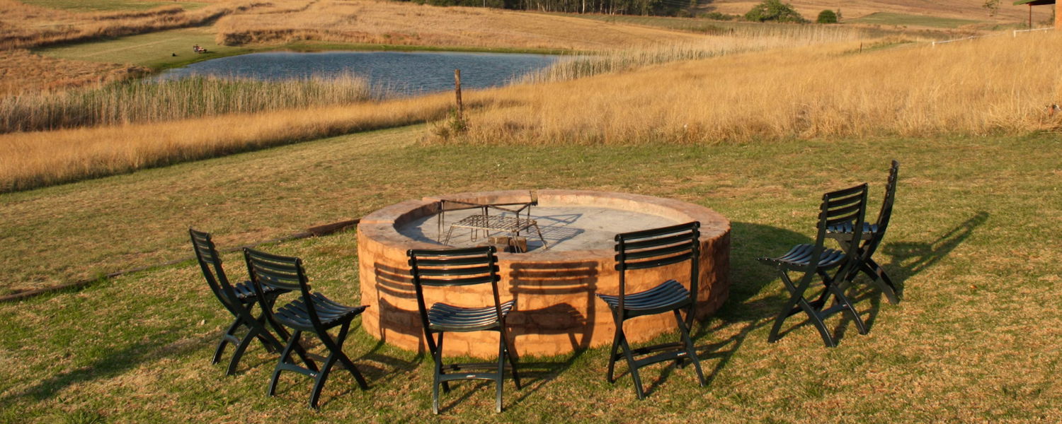 Pet Friendly Accommodation in Dullstroom perfect for dog owners who want to sit around the fire as a group