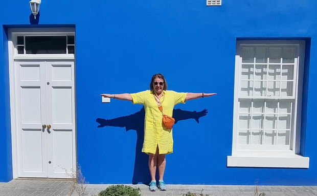 Image showing Gonana Travel guest in Bo Kaap on South African tour