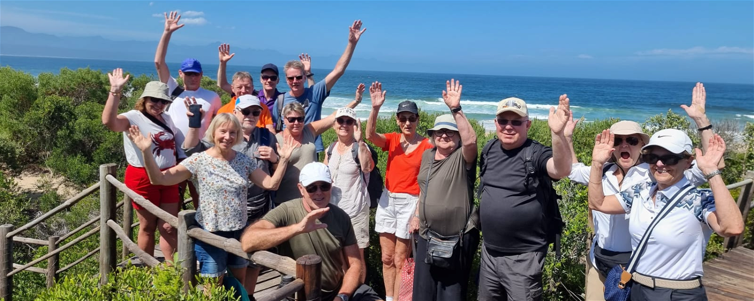Image showing happy Swedish guests on a Garden Route tour with Gonana Travel in Southern Africa