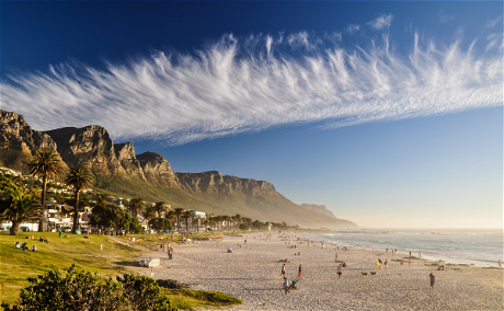 Image showing Camps Bay Beach in Cape Town, South Africa on a tour with Gonana Travel | travel designers for the Scandinavian market