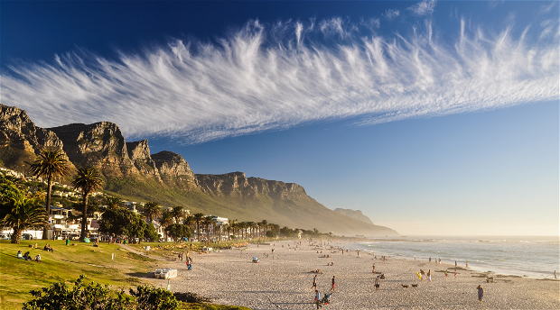 Image showing Camps Bay Beach in Cape Town, South Africa on a tour with Gonana Travel | travel designers for the Scandinavian market