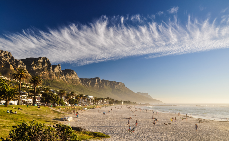 Image showing Camps Bay Beach in Cape Town, South Africa on a tour with Gonana Travel | travel designers for the Scandinavian market Image showing Camps Bay Beach in Cape Town, South Africa on a tour with Gonana Travel | travel designers for the Scandinavian market