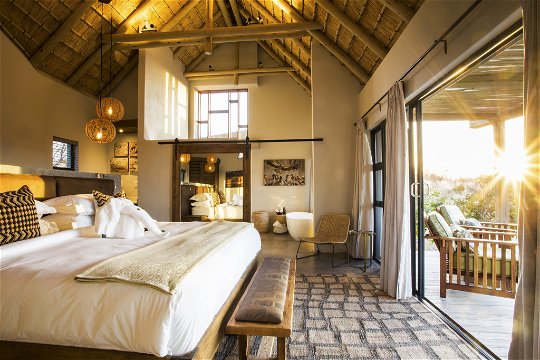 Opulent River view suite in the Klaserie Private nature reserve