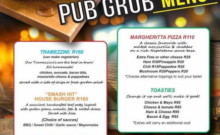 Pub & Grub Menu