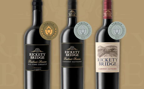 Veritas Wine Awards Gold Silver Outstanding Silver Rickety Bridge Old Vine Cinsault Cabernet Sauvignon Paulina's Reserve Franschhoek Wine Valley