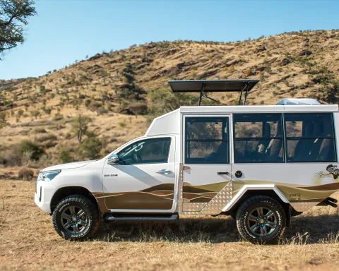 Selfdrive or Guided Vehicle for Namibia or Botswana- Toyota Hilux 9-Seater 4x4