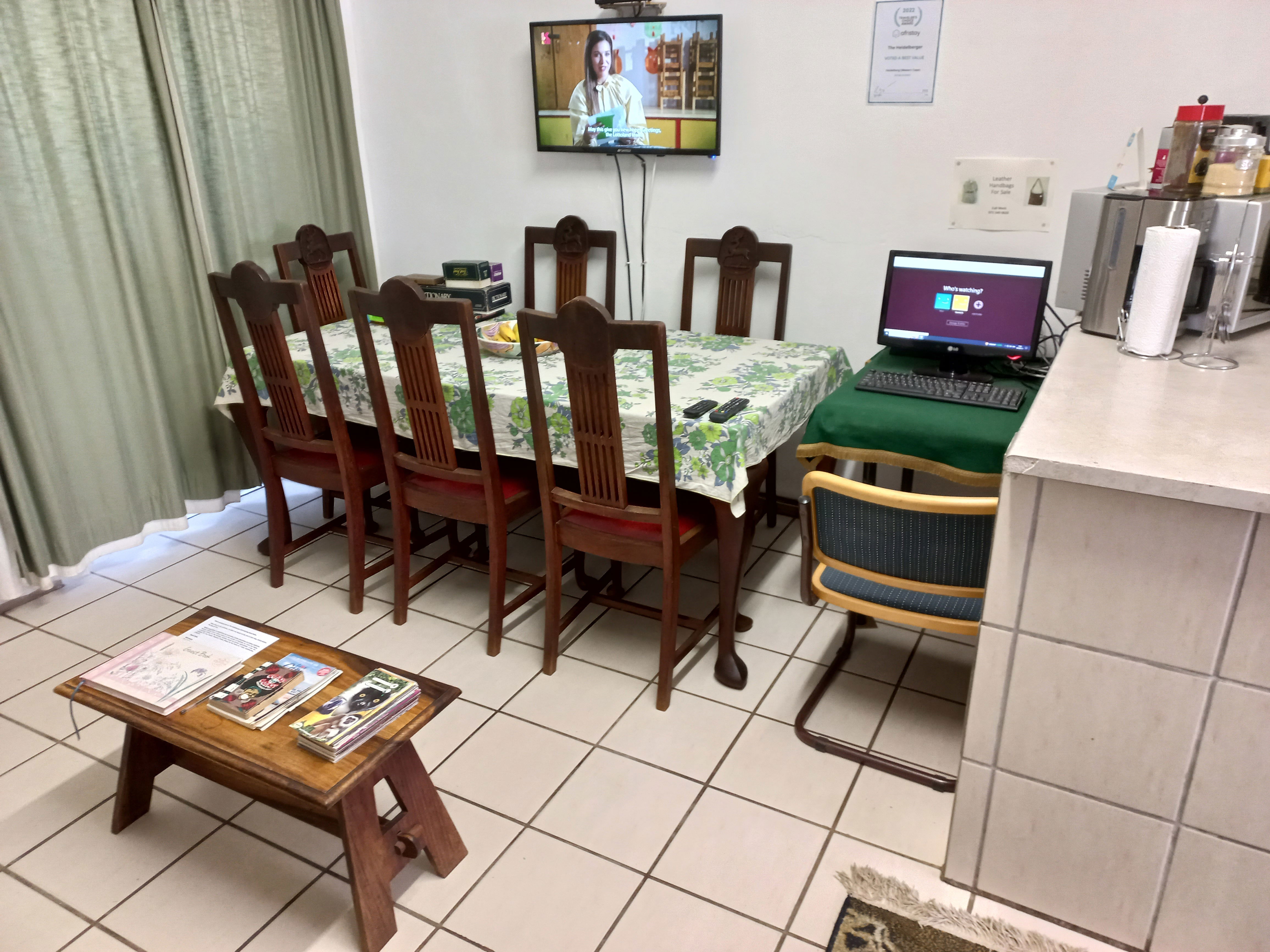 Dining area, TV, Netflix & DSTV