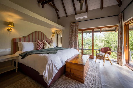 Guest suite in a luxury safari lodge Greater Kruger South Africa