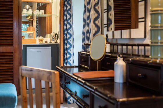 Dressing table in guest suite. Luxury safari lodge in Greater Kruger Dressing table in guest suite. Luxury safari lodge in Greater Kruger