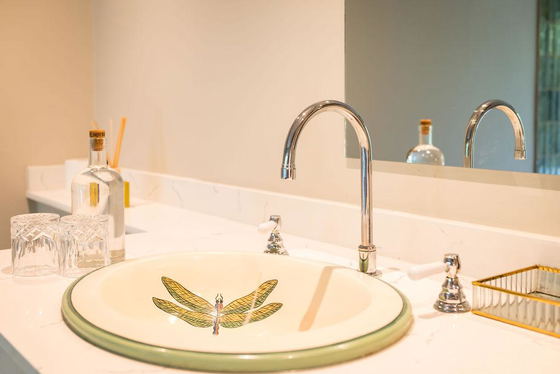 Individually decorated basins. Luxury safari lodge Greater Kruger Individually decorated basins. Luxury safari lodge Greater Kruger