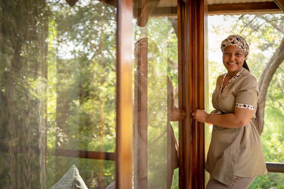 Full length sliding doors. Luxury safari lodge Greater Kruger Full length sliding doors. Luxury safari lodge Greater Kruger