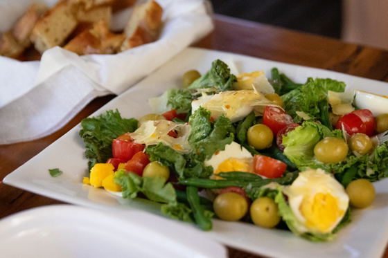 Delicious salad and other treats for high tea at Shimungwe Lodge, Thornybush Game Reserve, Greater Kruger Delicious salad and other treats for high tea at Shimungwe Lodge, Thornybush Game Reserve, Greater Kruger