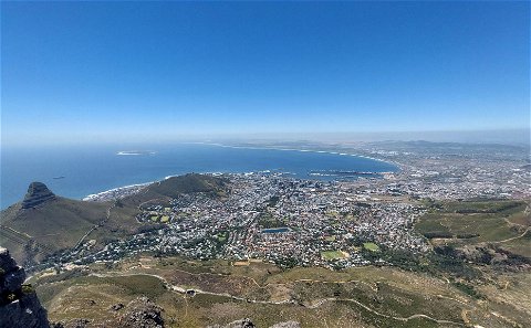 Climb Table mountain with the aerial cable way and enjoy the 360° view