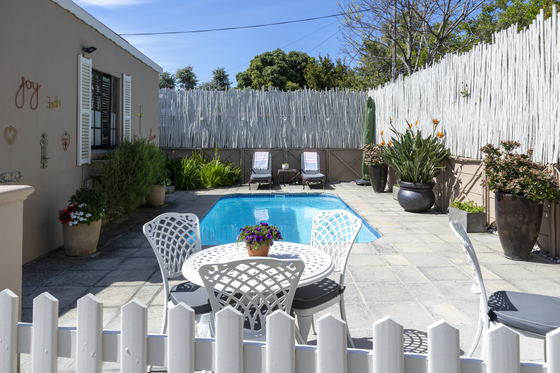 Pool area with BBQ