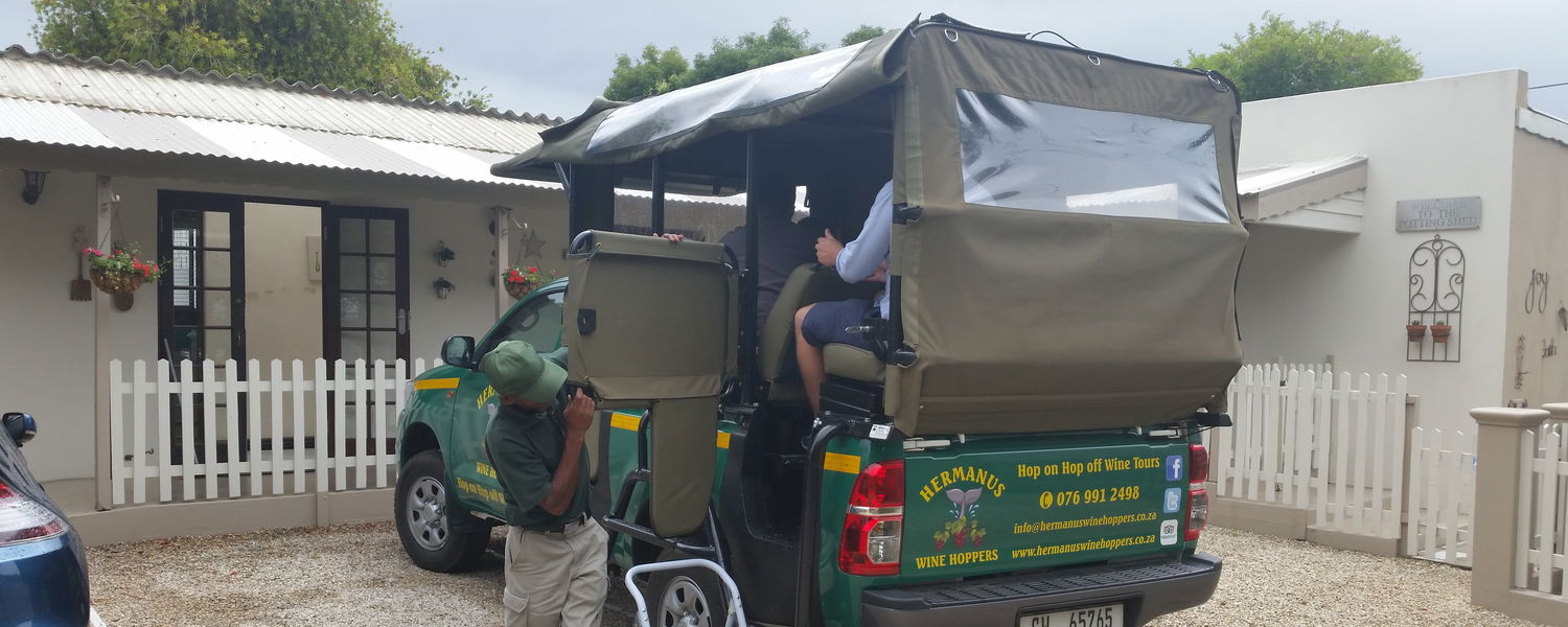 wine Hopper tour. Pick up at our guest house. Food & wine paring tour