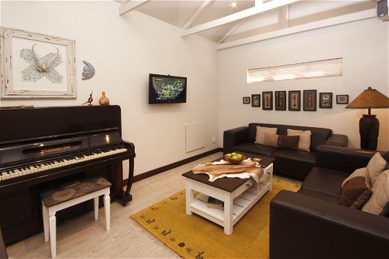 Lounge room with piano