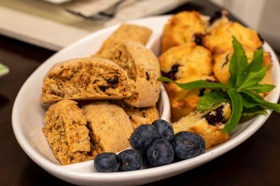 Homemade rusks for breakfast