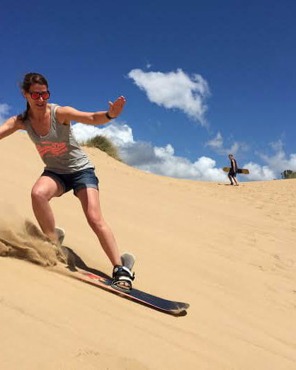 Sand boarding Hermanus area.