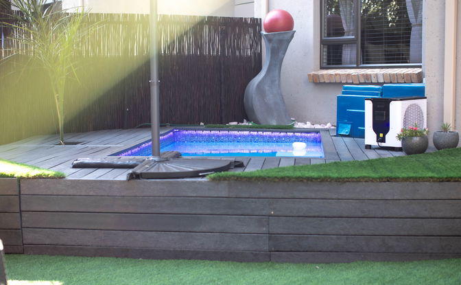 Experience the luxury of our heated splash pool.