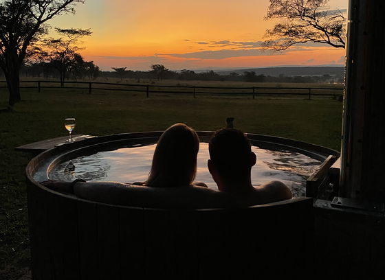 Hot Tub at each cottage