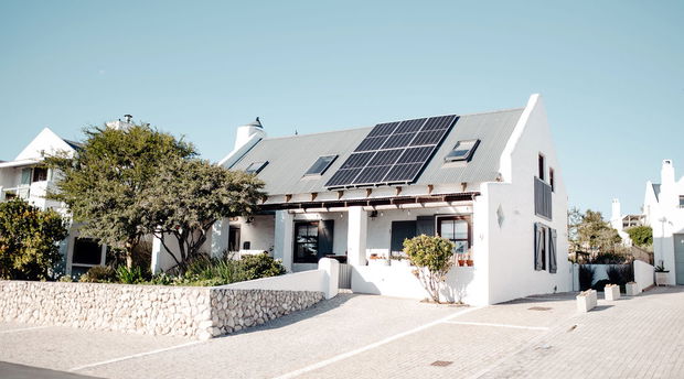 IMage showing exterior of coral villa in paternoster